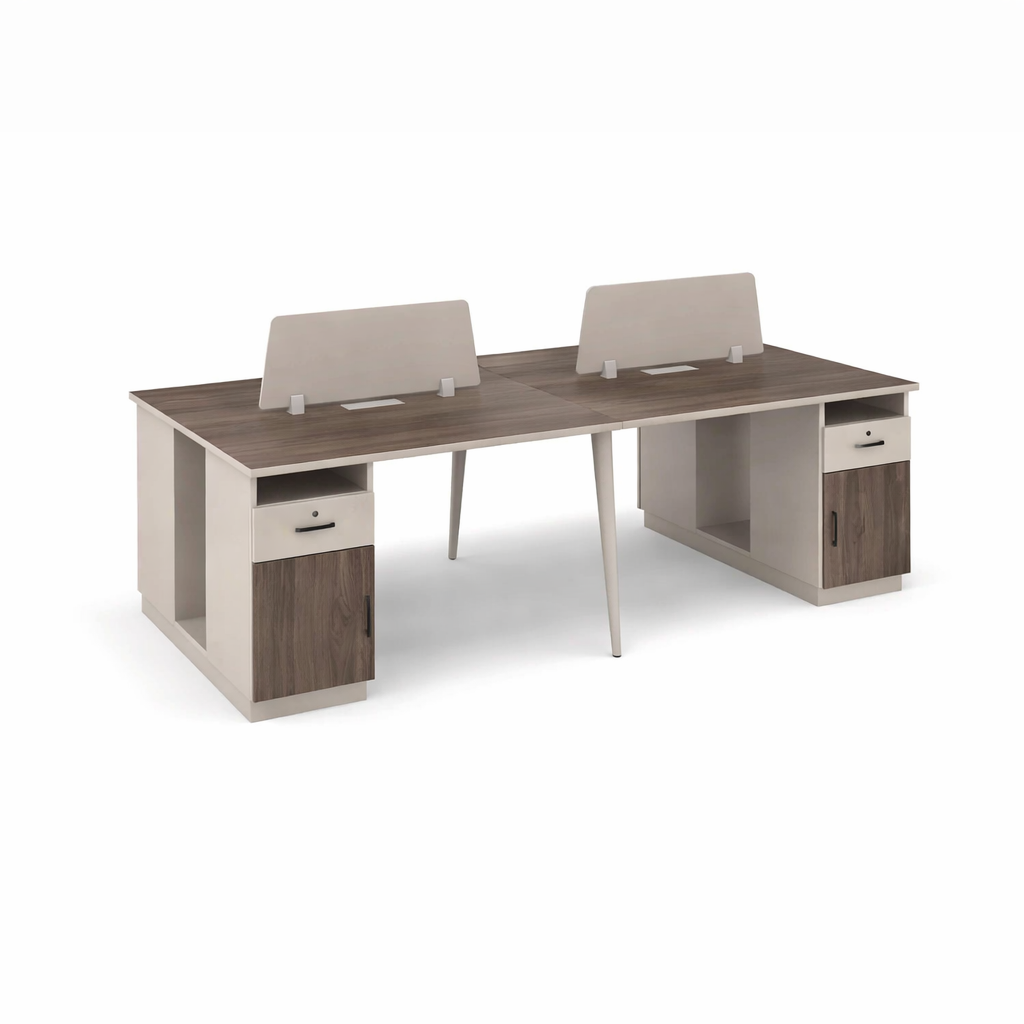 ChatGPT-Image-Jan-24-2026-02_46_43-PM.png Face To Face 4-Person Workstation Khaki | Dubai & UAE - Image 1