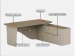 Manager Office Table | Side Drawer - Image 2