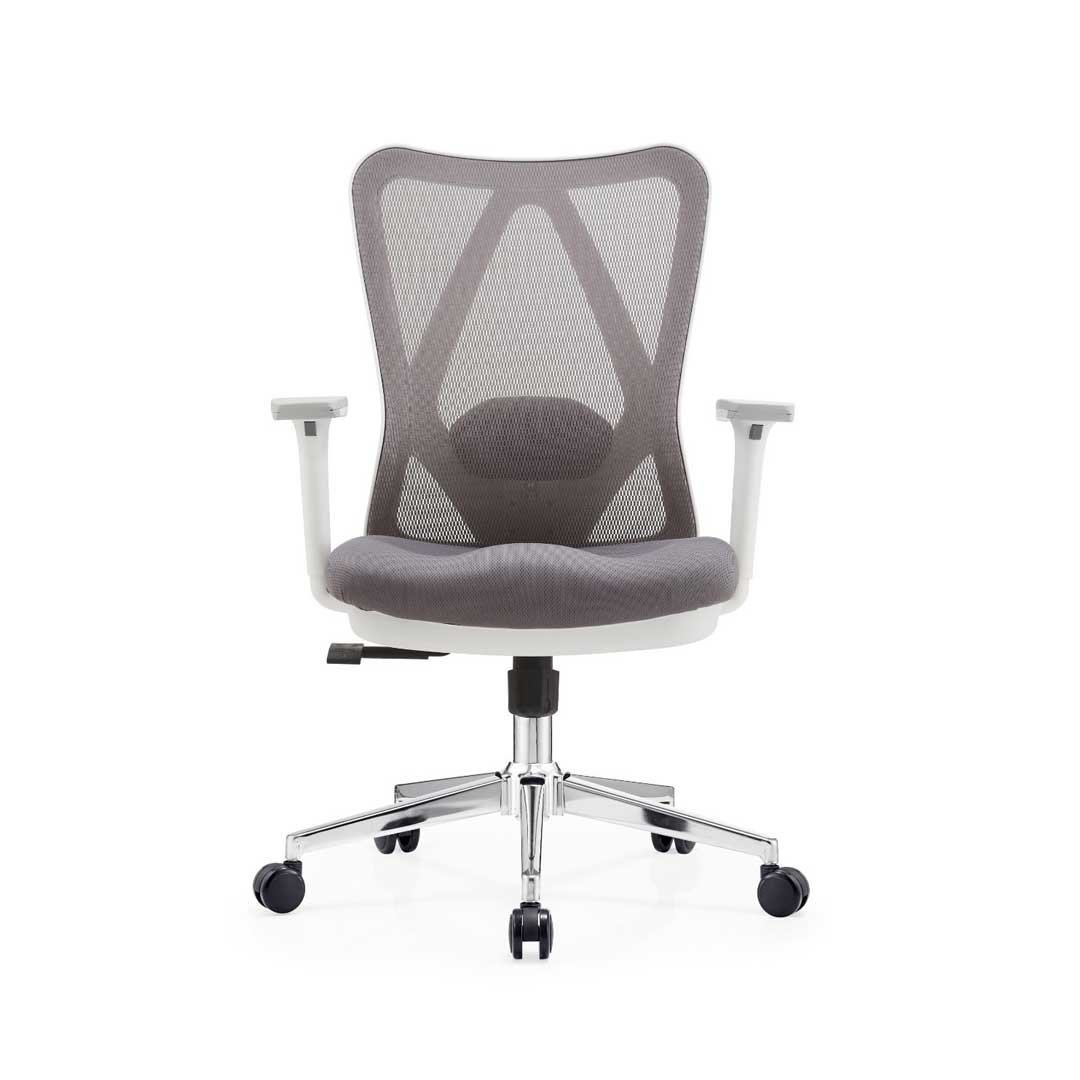EG-789-M-white-4.jpg Comfort Plus Medium Back Executive Office Chair Arctic White | Dubai & UAE - Image 1