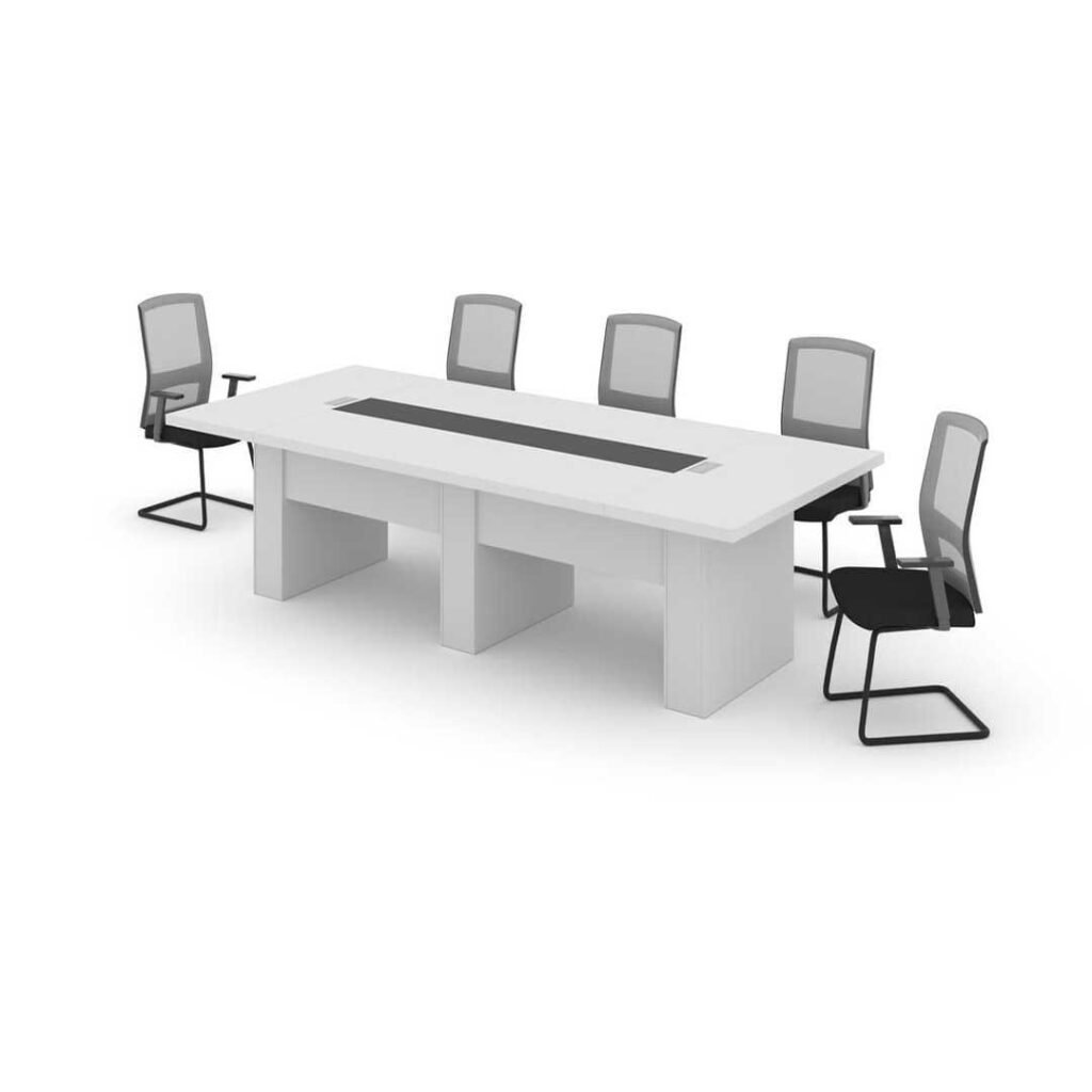 Meeting-Table-white-Modern-e1768830307407.jpg Modern White Conference Office Meeting Table | Dubai & UAE - Image 1