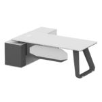 Executive Office Desk Grey White | Dubai & UAE