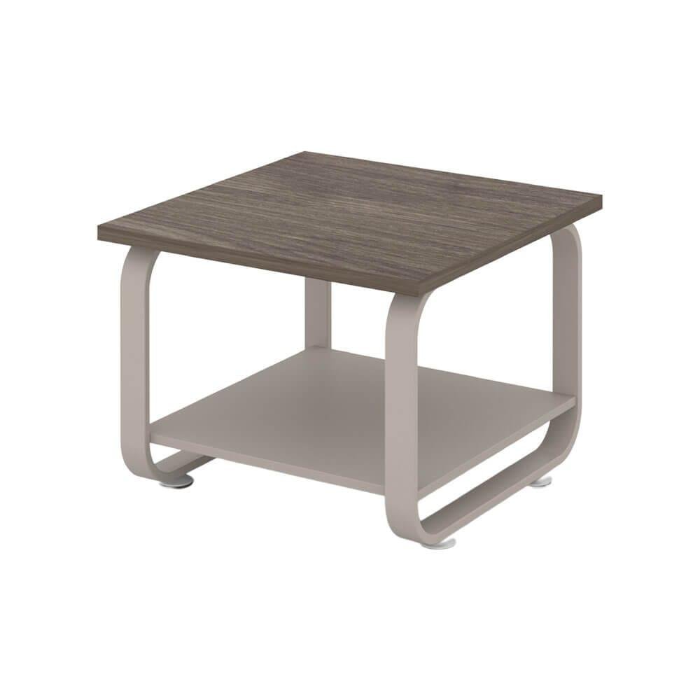 coffee-table-walnut-khaki.jpg Modern Office Side Table With Metal Frame | Dubai & UAE - Image 1