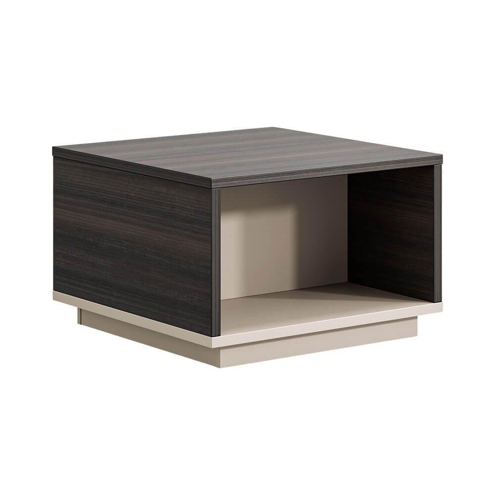coffeetable6060.jpg PrimeEdge Square Coffee Table Walnut & Beige Finish | Dubai & UAE - Image 1