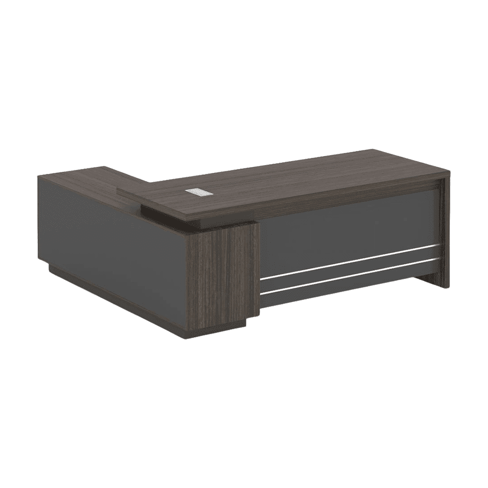 executive-offic-desk-160.png Luxe Executive L-Shaped Desk Coffee Finish | Dubai & UAE - Image 1