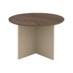 Round Meeting Table With Khaki Base | Dubai & UAE